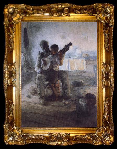 framed  Henry Ossawa Tanner The first lesson, ta009-2